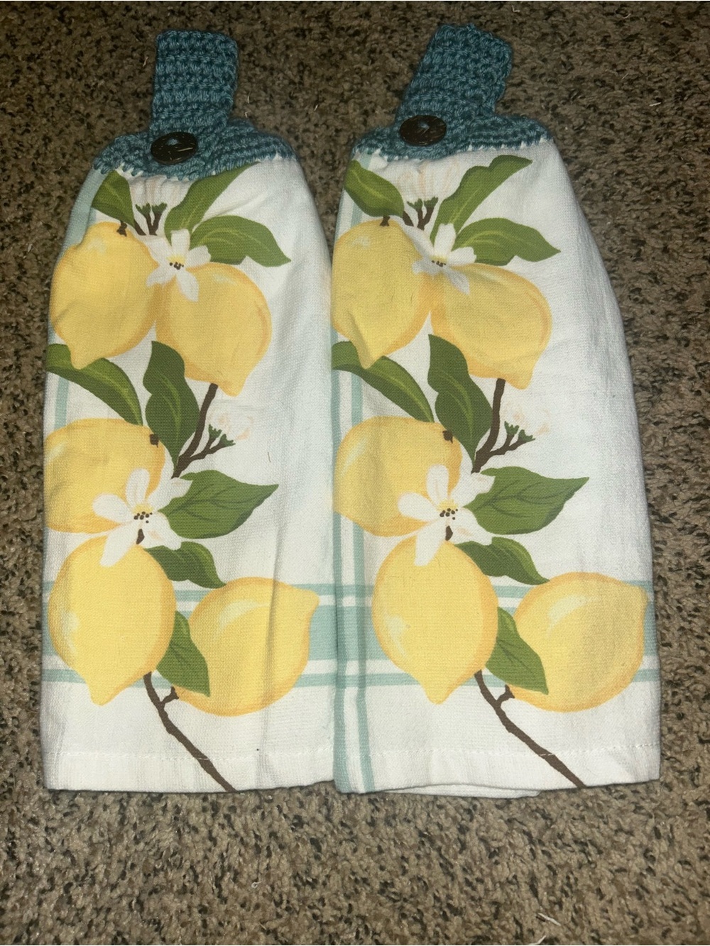 Lemon Kitchen Hanging Towels